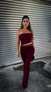 “EVE” ASYMMETRICAL MESH DETAIL JUMPSUIT